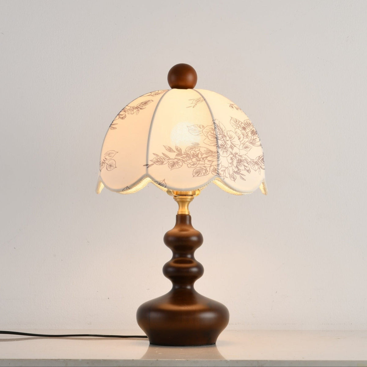 Rosabelle Floral Table Light, Bedside Table Lamp, detail 10