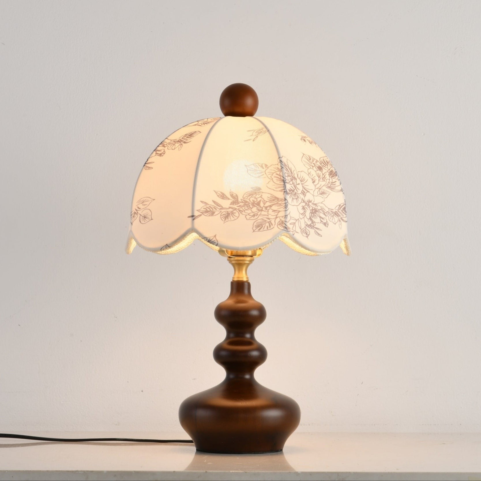 Rosabelle Floral Table Light, Bedside Table Lamp, detail 10