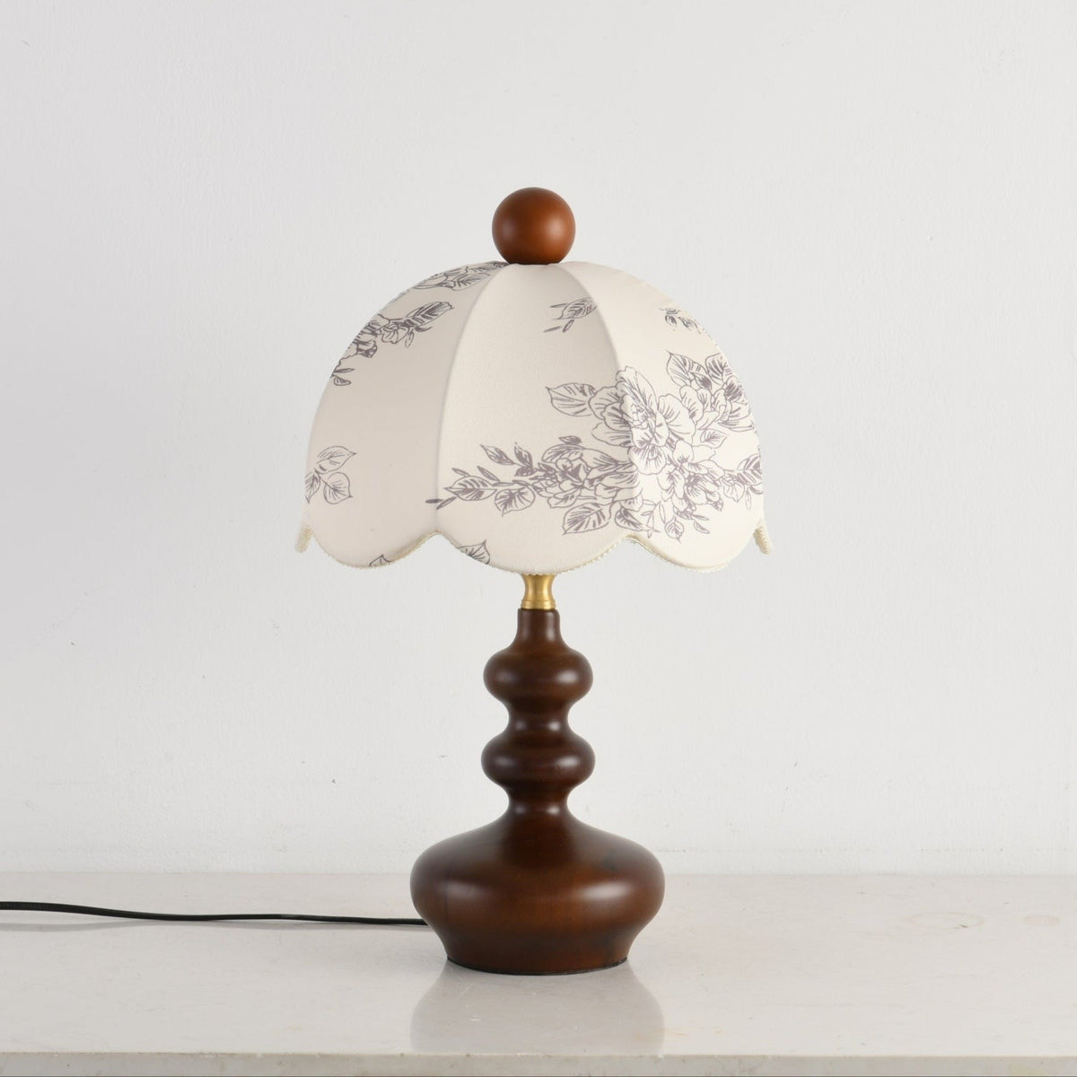 Rosabelle Floral Table Light, Bedside Table Lamp, detail 12