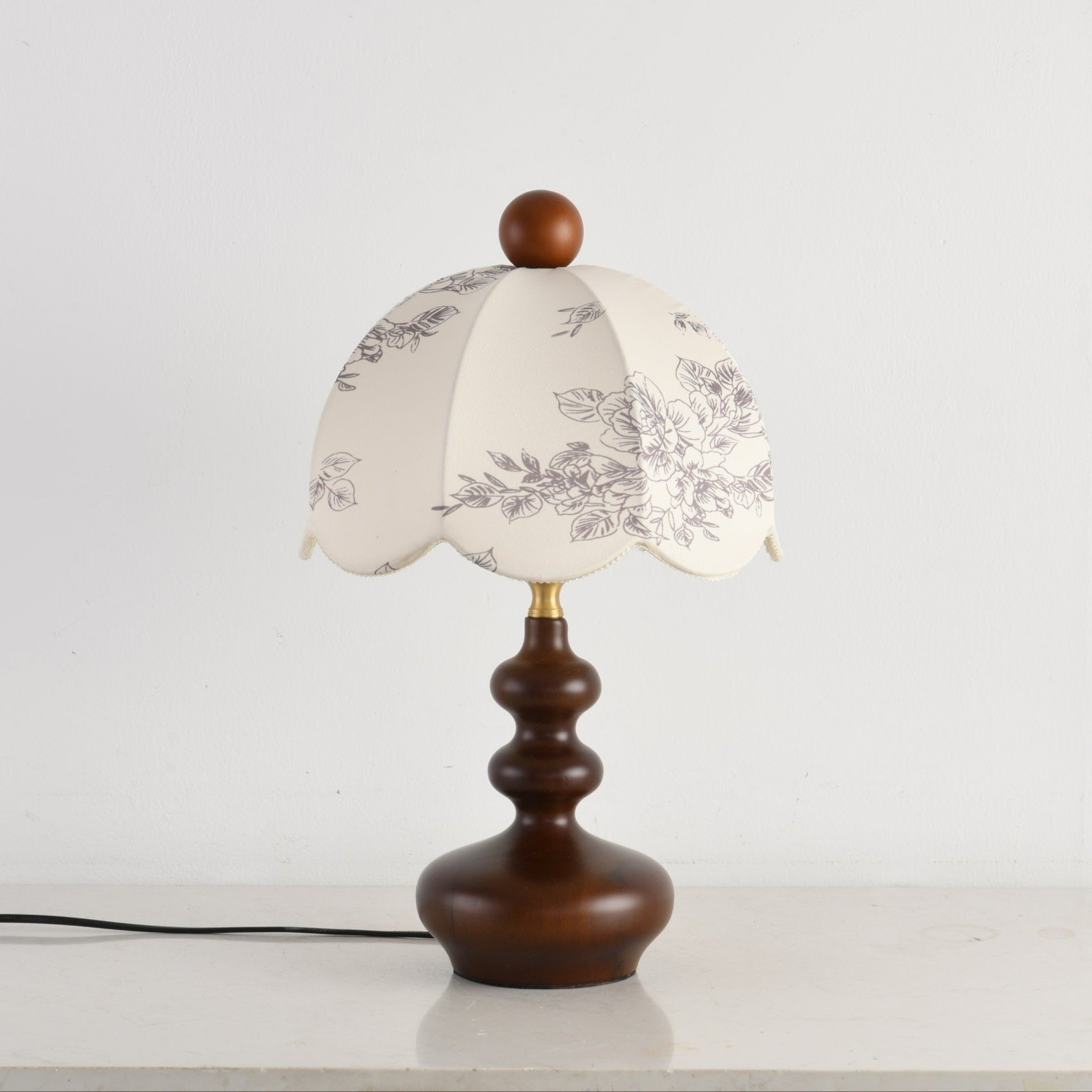 Rosabelle Floral Table Light, Bedside Table Lamp, detail 12
