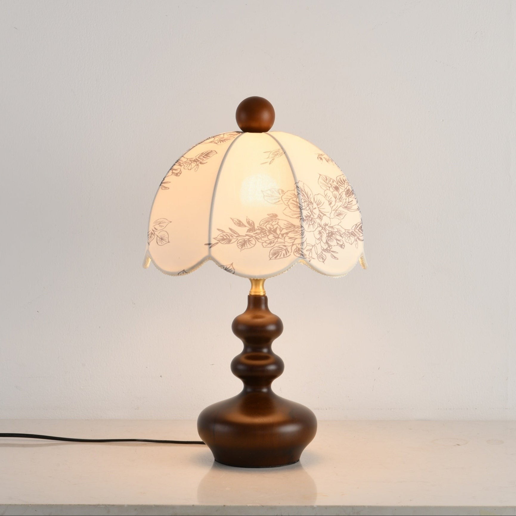 Rosabelle Floral Table Light, Bedside Table Lamp, detail 13
