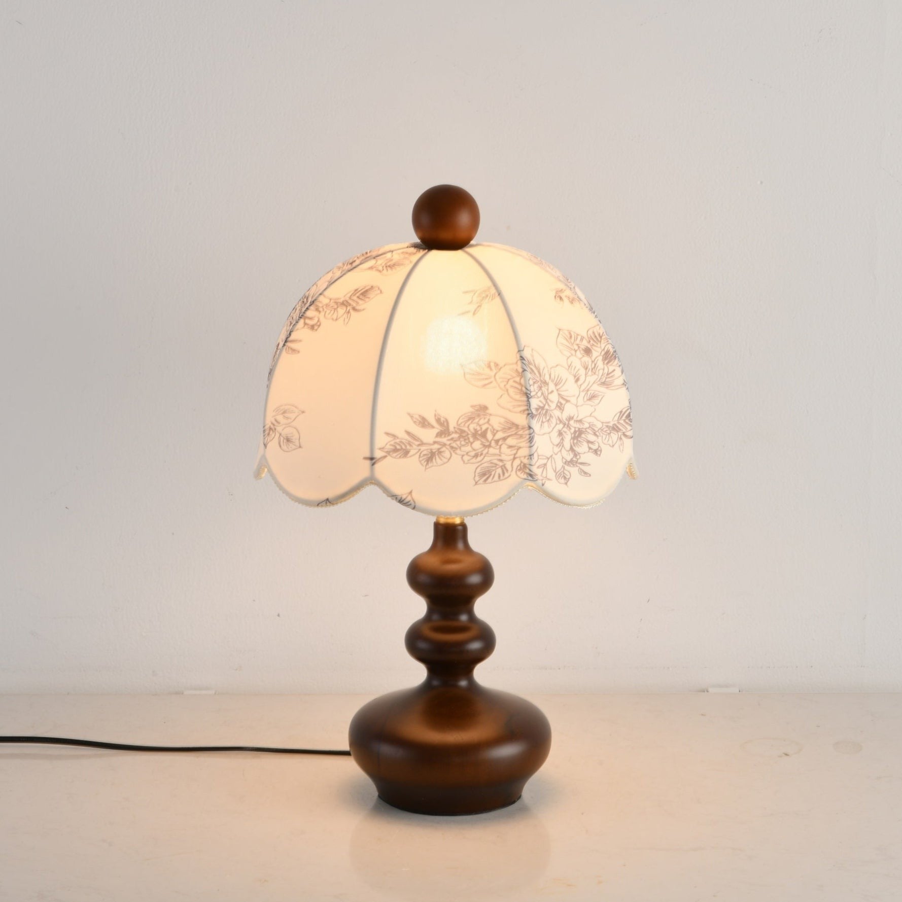 Rosabelle Floral Table Light, Bedside Table Lamp, detail 16
