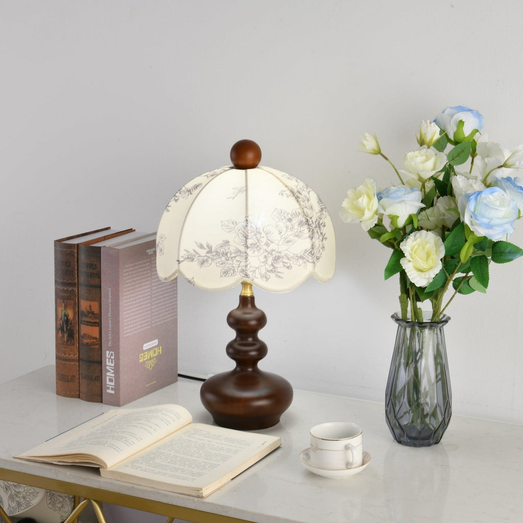 Rosabelle Floral Table Light, Bedside Table Lamp, detail 5