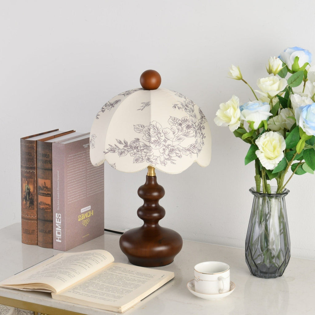 Rosabelle Floral Table Light, Bedside Table Lamp, detail 6