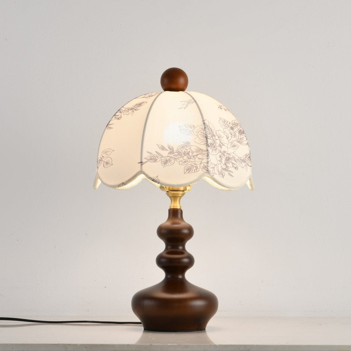 Rosabelle Floral Table Light, Bedside Table Lamp, detail 8