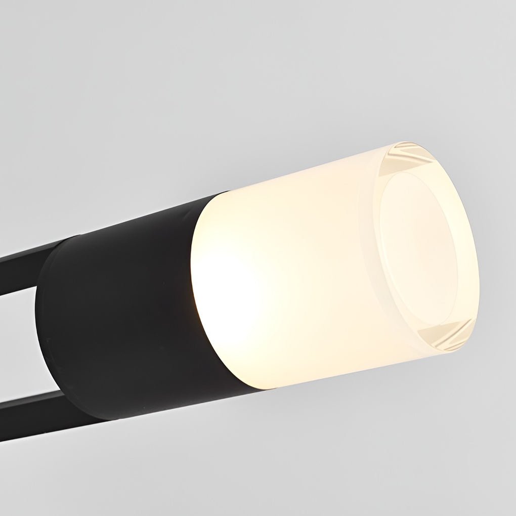 Circular Clean-Lined Exterior Post Lights Waterproof LED Pole Light Exterior Lights, Outdoor Wall Light, detail 5