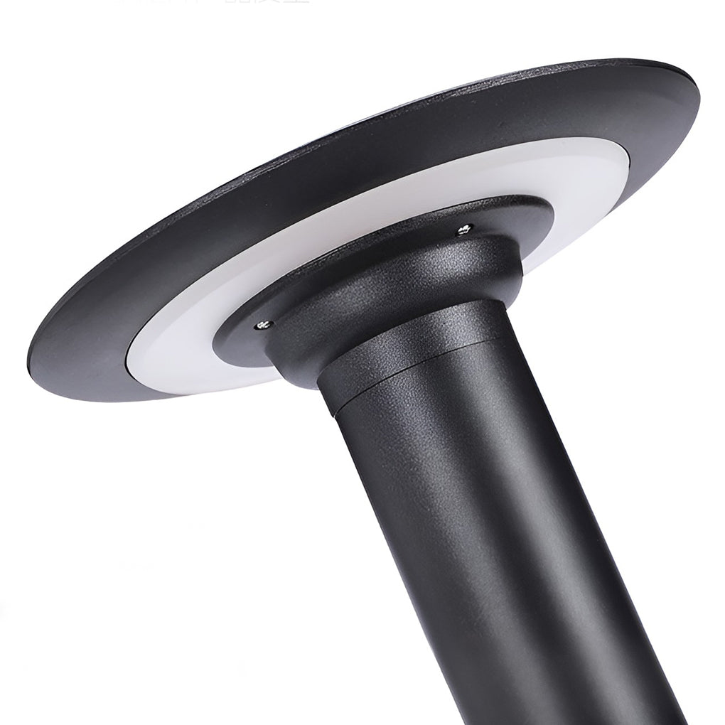 Circular UFO Shaped LED Waterproof Solar Path Lights Exterior Post Lights, Outdoor Wall Light, detail 8