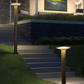 Circular UFO Shaped LED Waterproof Solar Path Lights Exterior Post Lights, Outdoor Wall Light, Die-cast Aluminum, 23.6"