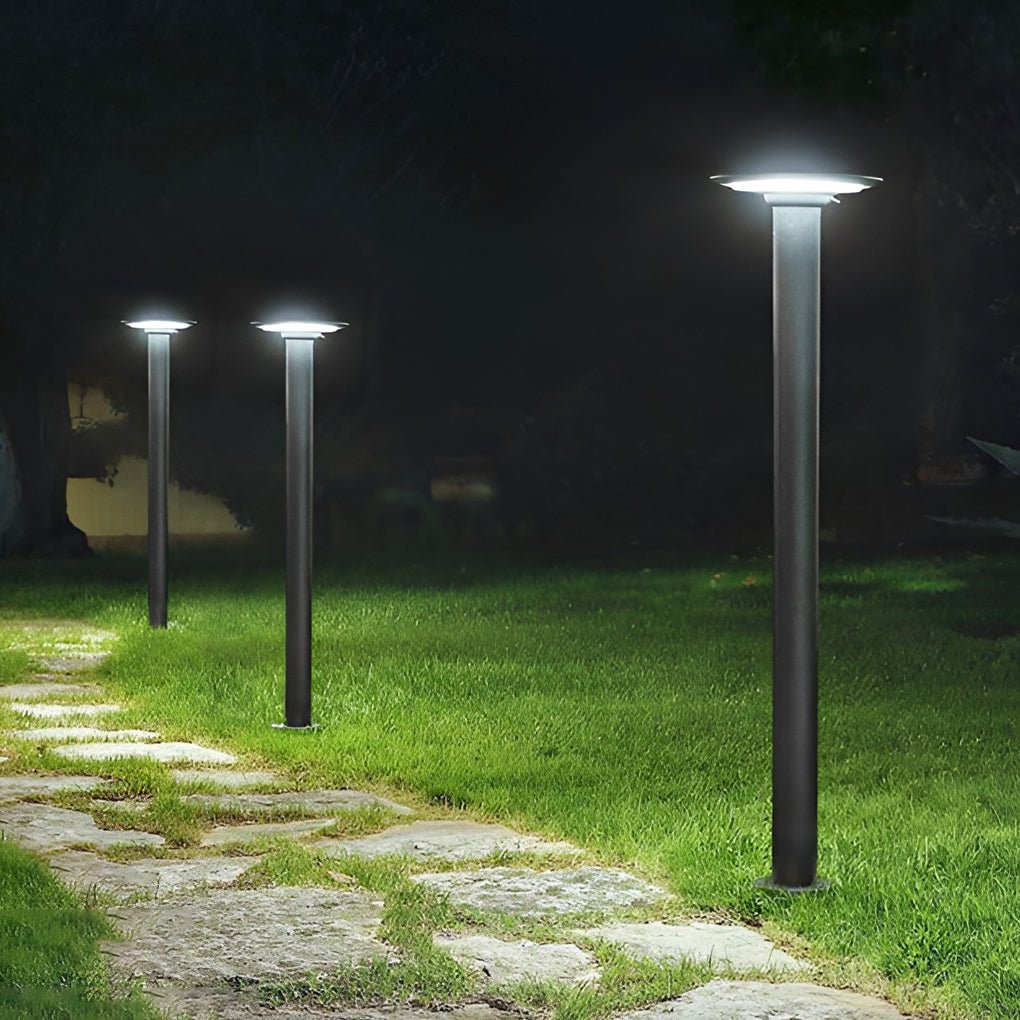 Circular UFO Shaped LED Waterproof Solar Path Lights Exterior Post Lights, Outdoor Wall Light, detail 2