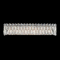 Sarella Bathroom Vanity, 6-Light, White, Clear Crystal, 25.5"W, Bathroom Vanity Light, 5.5"H x 25.5"W x 5"D