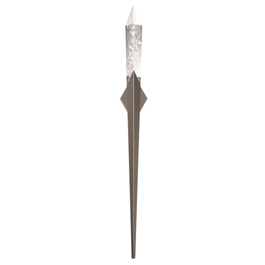 Solitude 70" Tall LED Wall Light with Clear Optic Haze Crystal, Bedroom Wall Sconce, detail 9