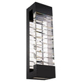 Labyrinth 32" Tall LED Wall Light with Clear Optic Crystal, Bathroom Wall Sconce, Dimensions: Height: 32"