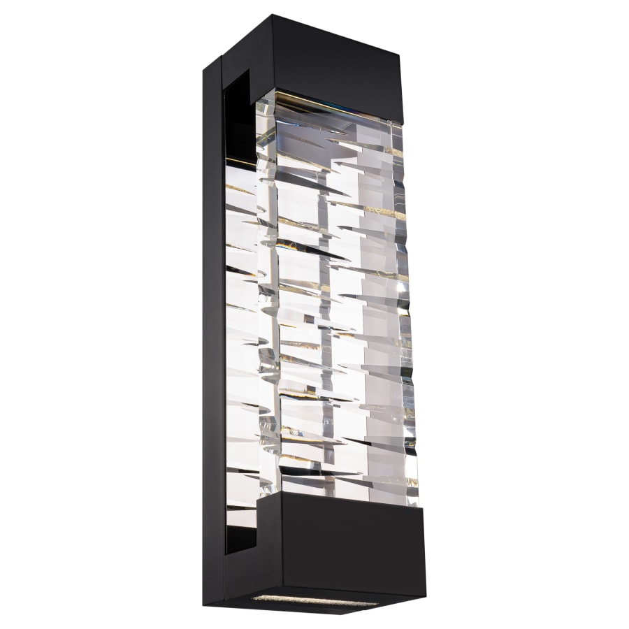 Labyrinth 32" Tall LED Wall Light with Clear Optic Crystal, Bathroom Wall Sconce, Dimensions: Height: 32"