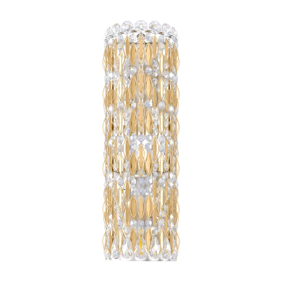 Sarella 4 Light 22" Tall Wall Light with Clear Crystals, Bedroom Wall Sconce, Dimensions Height: 22"
