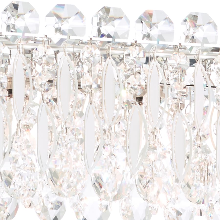 Sarella 8 Light 6" Tall Wall Light with Crystal Crystals, Bedroom Wall Sconce, detail 5