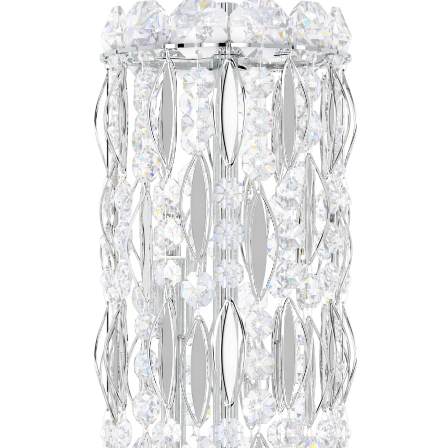Sarella 8 Light 6" Tall Wall Light with Crystal Crystals, Bedroom Wall Sconce, detail 7