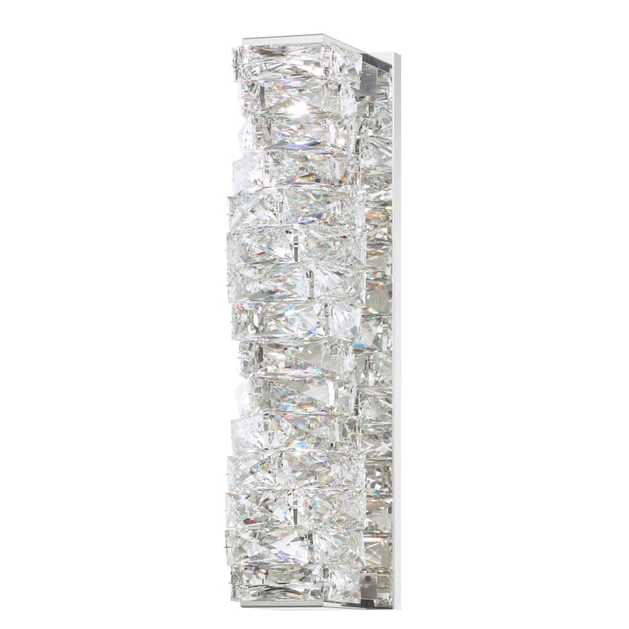 Glissando 18" Tall LED Wall Light - with Crystal, Bedroom Wall Sconce, Dimensions Height: 18"