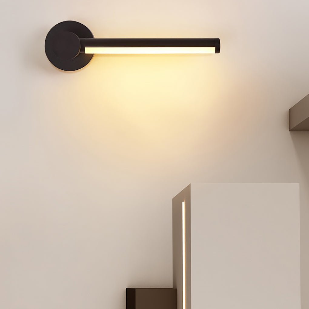 Clean Rotatable Three-color Dimming LED Wall Light for Living Room Background Wall, Bedroom Wall Sconce, detail 2