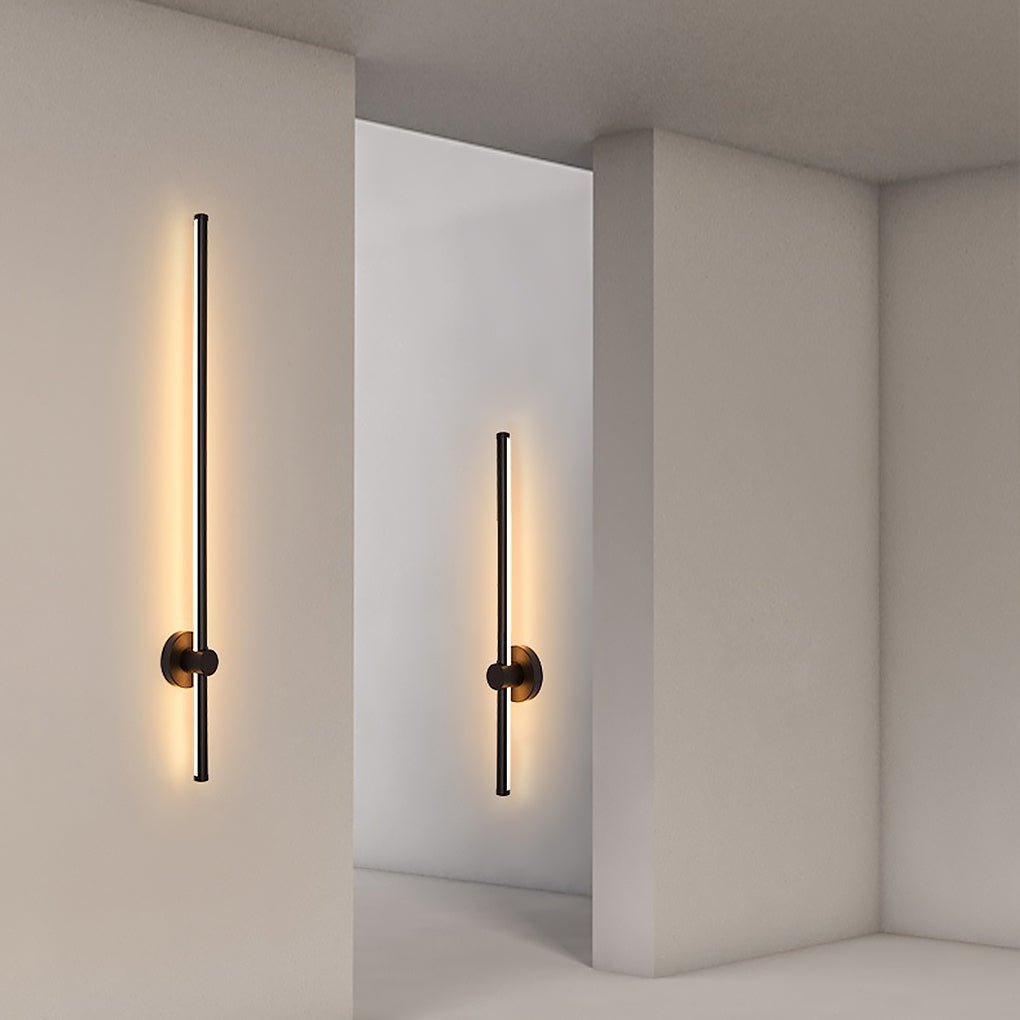 Clean Rotatable Three-color Dimming LED Wall Light for Living Room Background Wall, Bedroom Wall Sconce, Acrylic, 12"