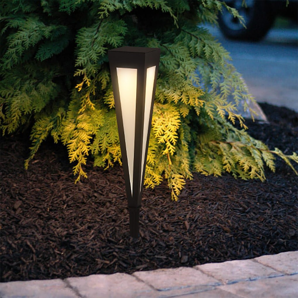 Square Conical LED Waterproof RGB Solar Lights Exterior Pathway Lights, Outdoor Wall Light, detail 8