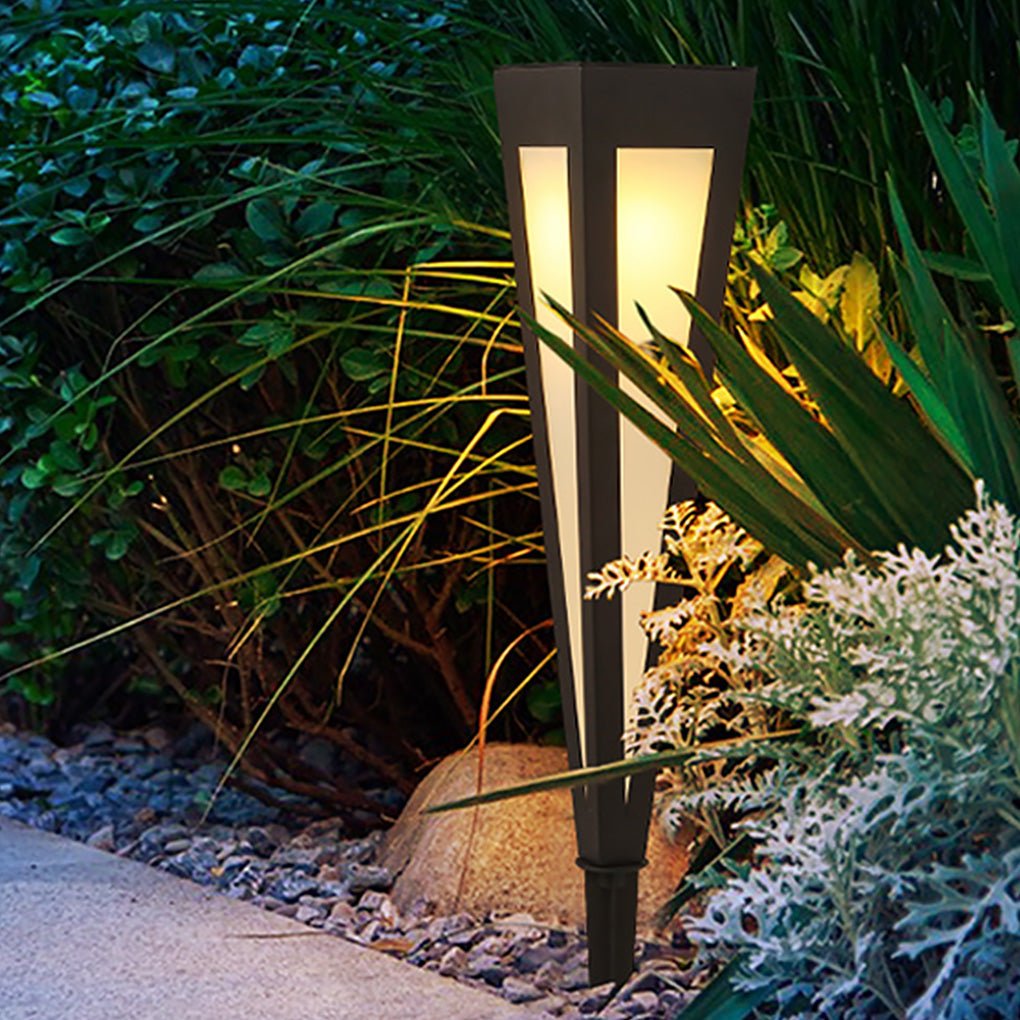 Square Conical LED Waterproof RGB Solar Lights Exterior Pathway Lights, Outdoor Wall Light, detail 10