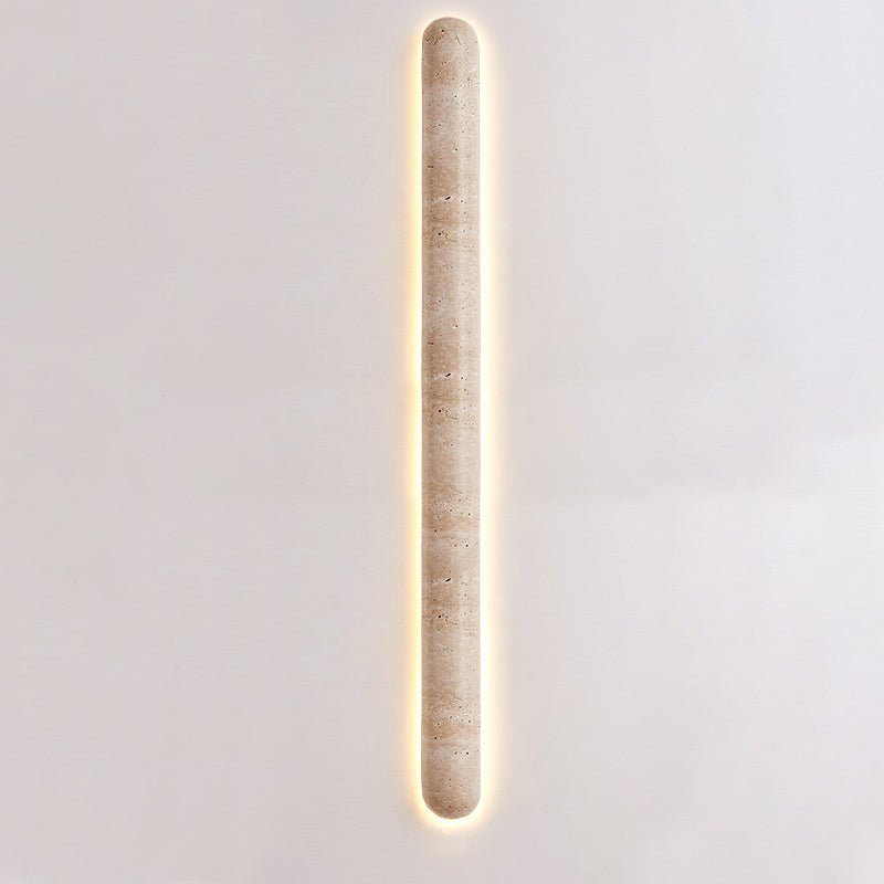 Liora Travertine Wall Light, Hardwired Wall Sconce, detail 17