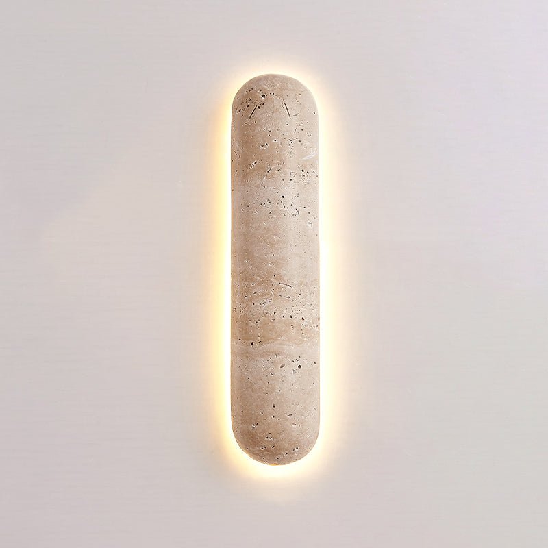 Liora Travertine Wall Light, Hardwired Wall Sconce, detail 19
