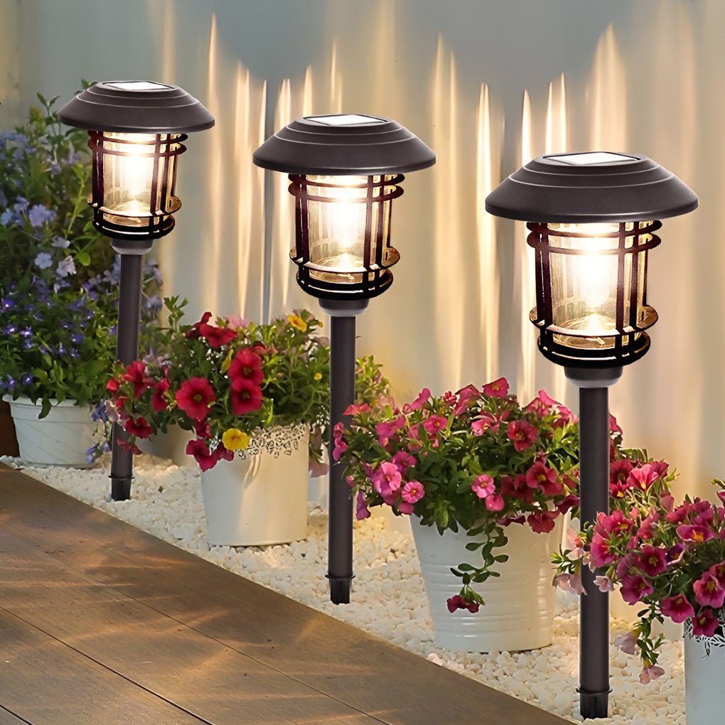 Solar Exterior Lights Garden Lights LED Post Lights Landscape Lighting Pathway Lights, Outdoor Wall Light, detail 3