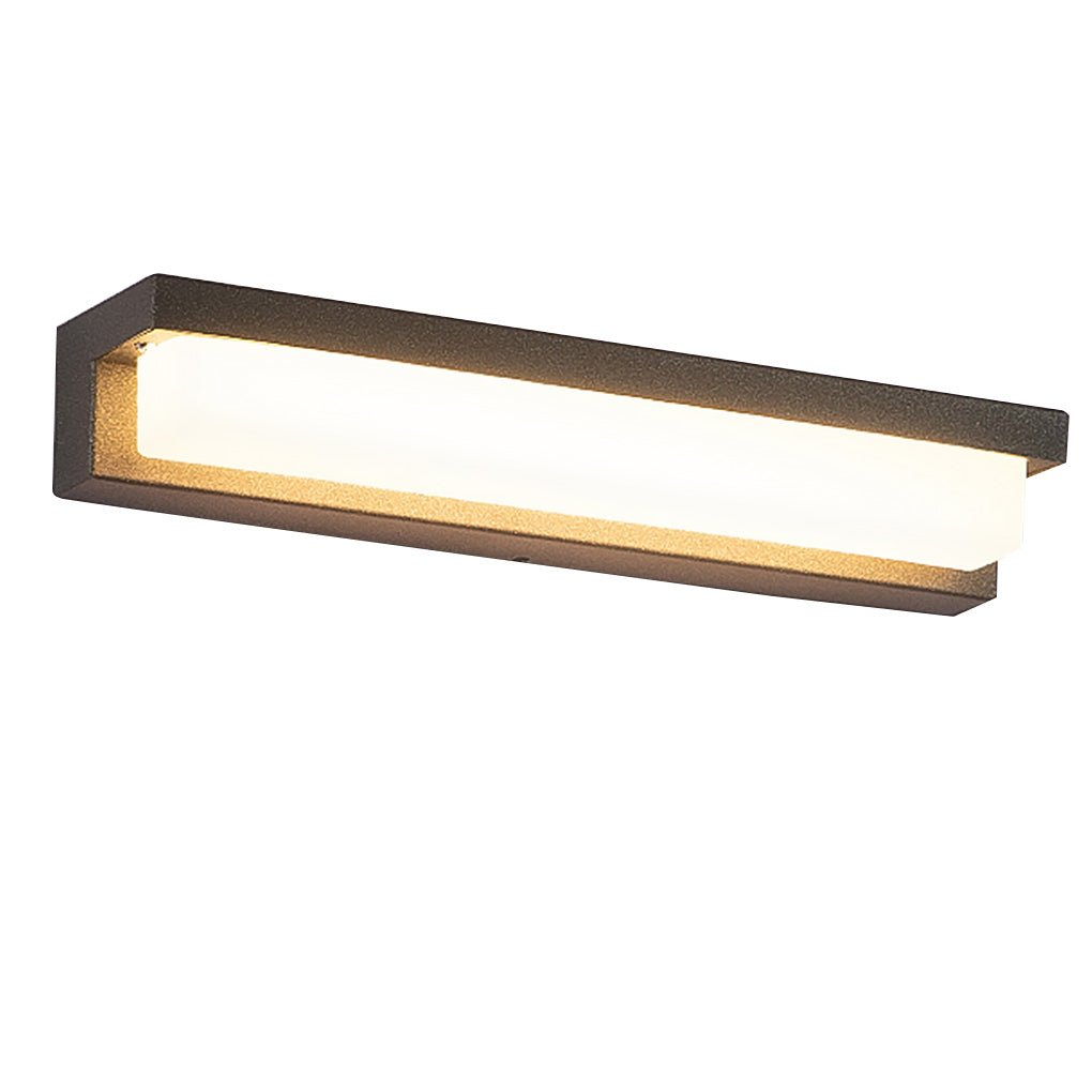 Contemporary Stainless Steel Linear LED Strip Exterior Wall Light - Contemporary, Weatherproof for Garden Villa, Outdoor Wall view 9