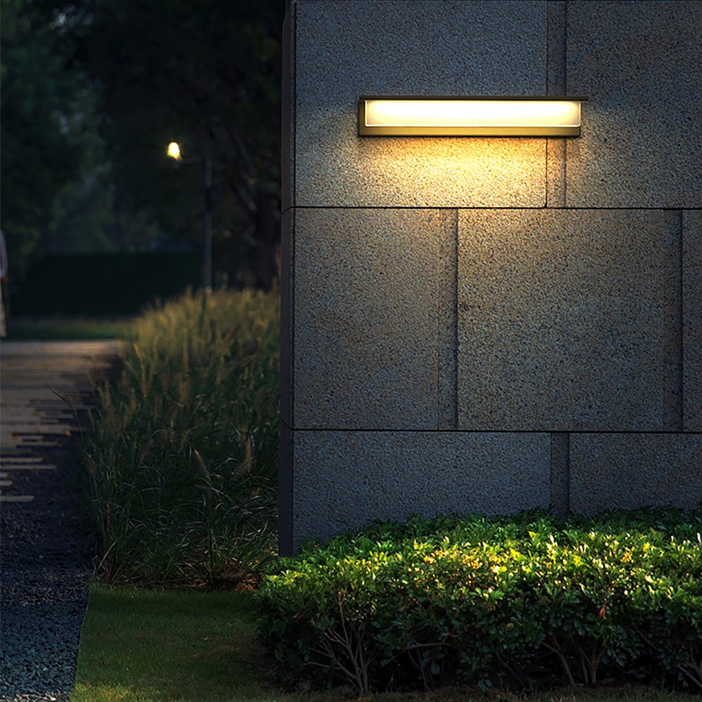 Contemporary Stainless Steel Linear LED Strip Exterior Wall Light - Contemporary, Weatherproof for Garden Villa, Outdoor Wall Light, detail