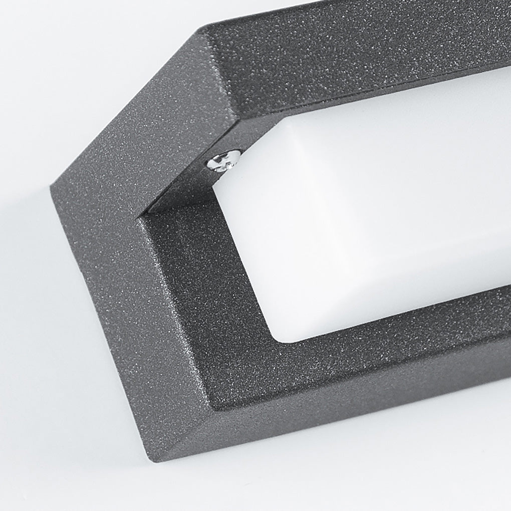 Contemporary Stainless Steel Linear LED Strip Exterior Wall Light - Contemporary, Weatherproof for Garden Villa, Outdoor Wall view 11