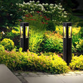 Solar Exterior Waterproof Landscape Lighting LED Lawn Lights for Villa Garden, Outdoor Wall Light, Aluminum, 12"