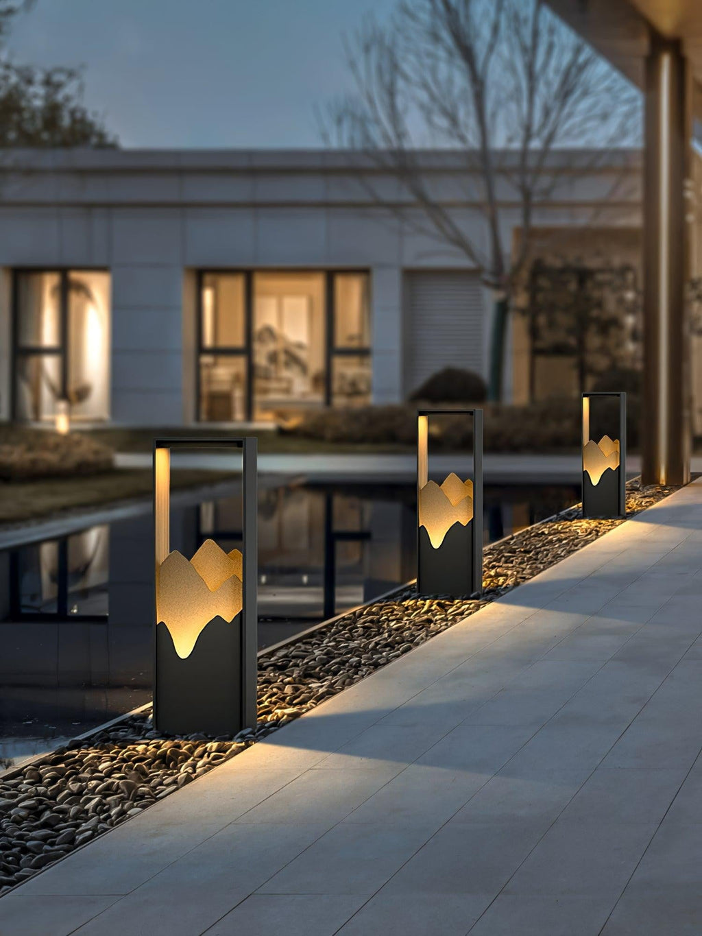 Solara Linkmoon Exterior Garden Light, Outdoor Wall Light, detail 22