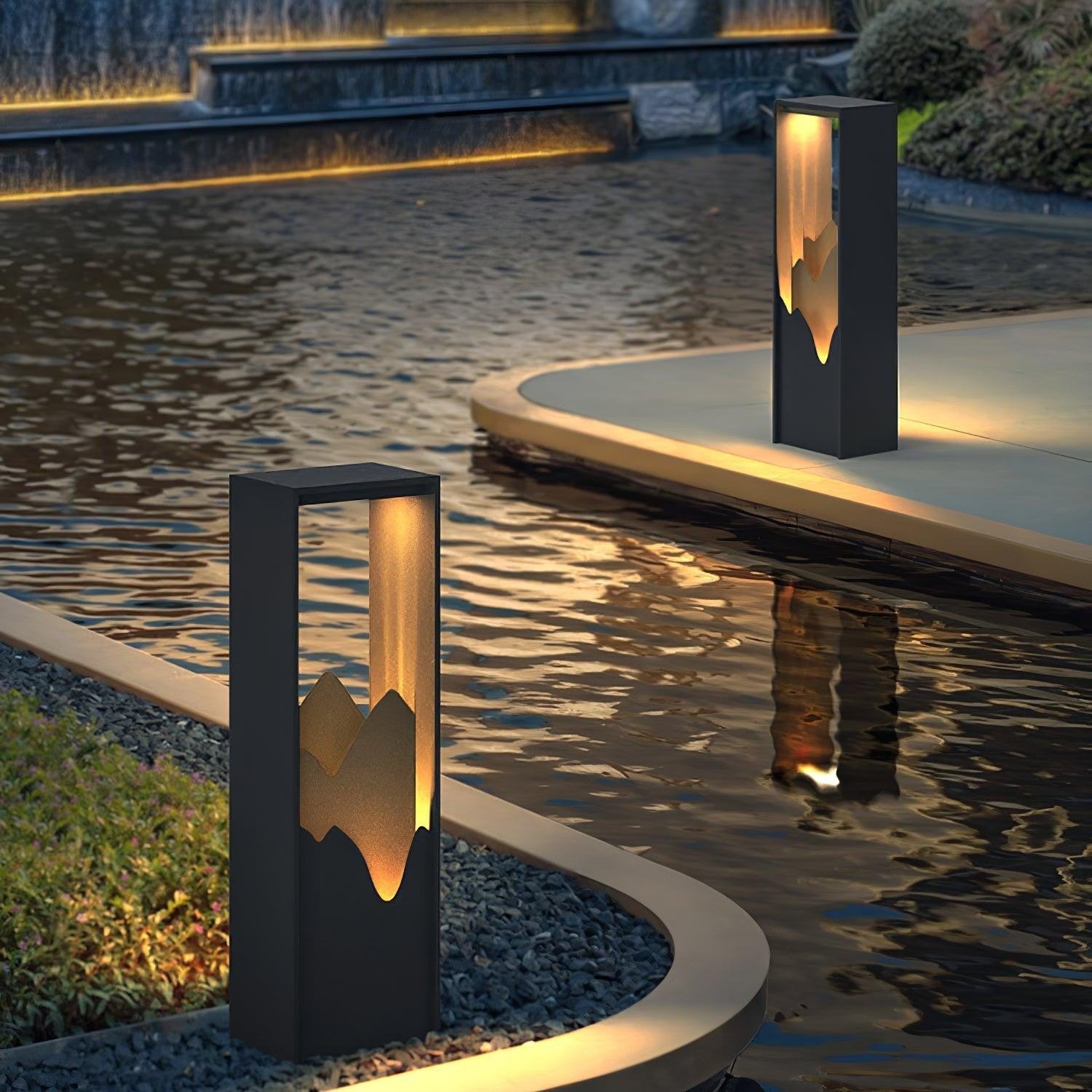Solara Linkmoon Exterior Garden Light, Outdoor Wall Light, detail 5