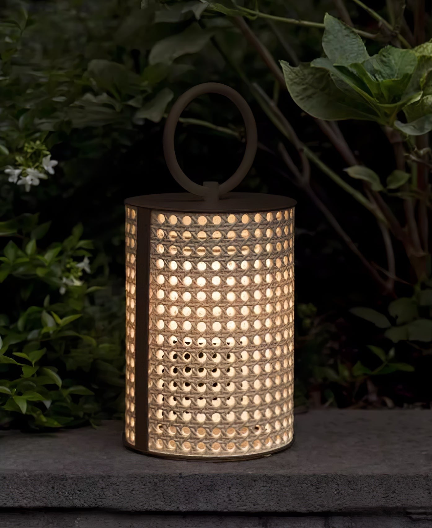 Metal Solara Woven Solar Garden Lantern, Outdoor Wall Light, detail 10