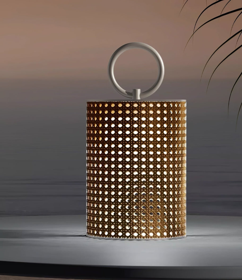 Metal Solara Woven Solar Garden Lantern, Outdoor Wall Light, detail 11