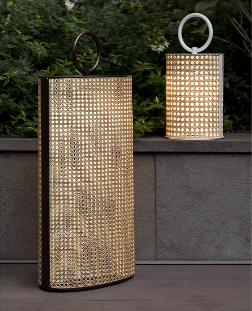 Metal Solara Woven Solar Garden Lantern, Outdoor Wall Light, detail 15