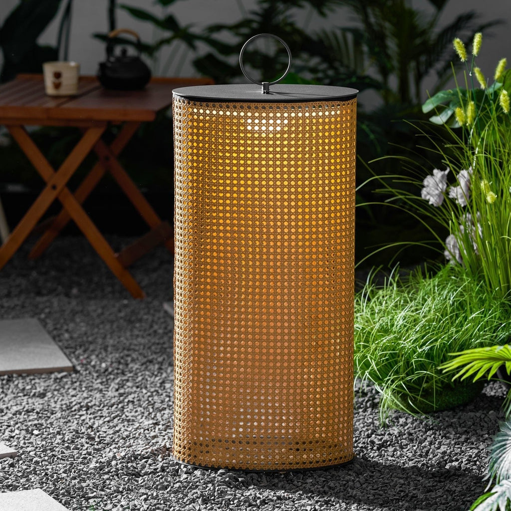 Metal Solara Woven Solar Garden Lantern, Outdoor Wall Light, detail 19