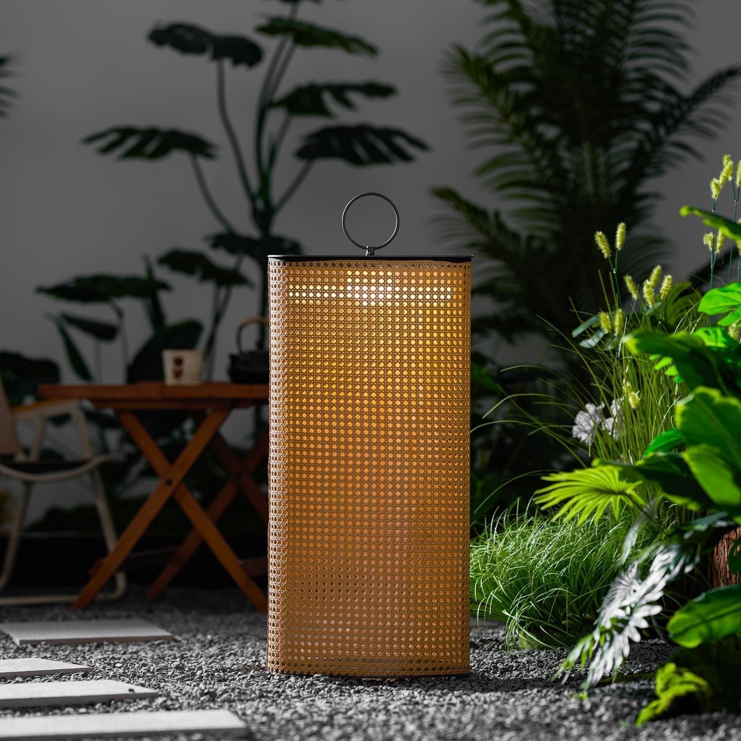 Metal Solara Woven Solar Garden Lantern, Outdoor Wall Light, detail 21