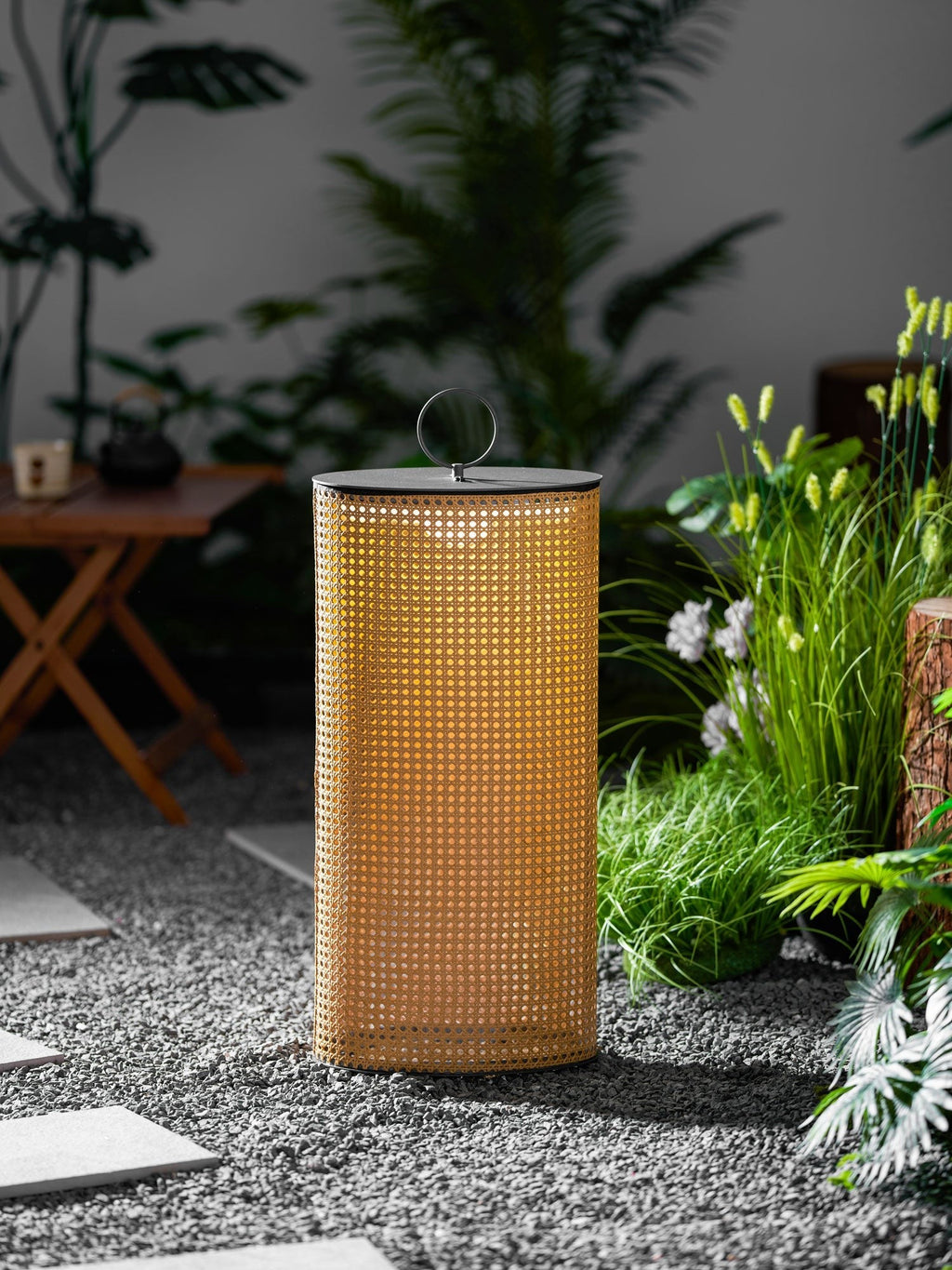 Metal Solara Woven Solar Garden Lantern, Outdoor Wall Light, detail 29