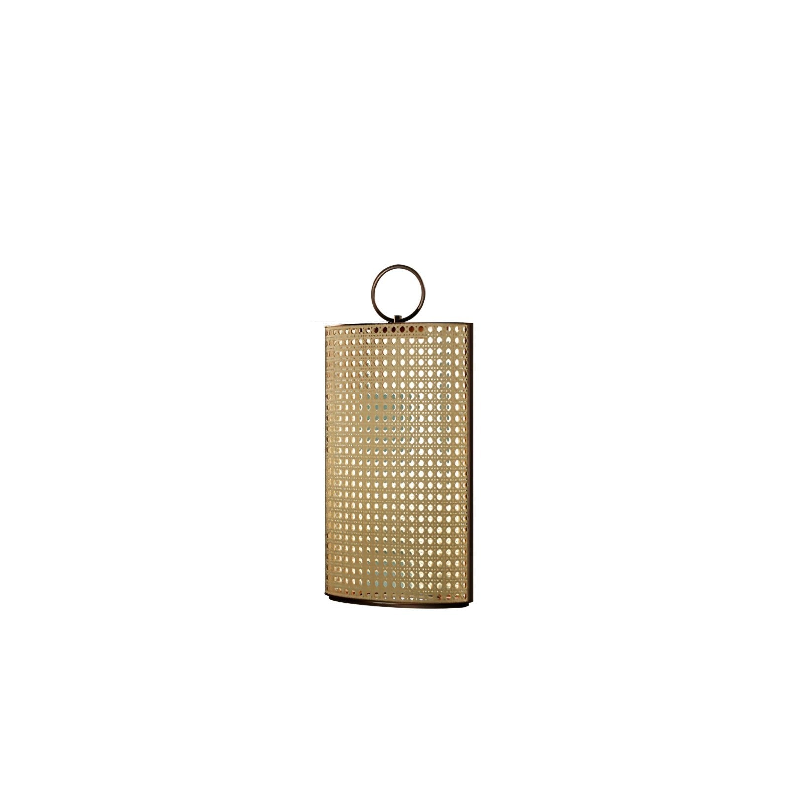 Metal Solara Woven Solar Garden Lantern, Outdoor Wall Light, detail 3