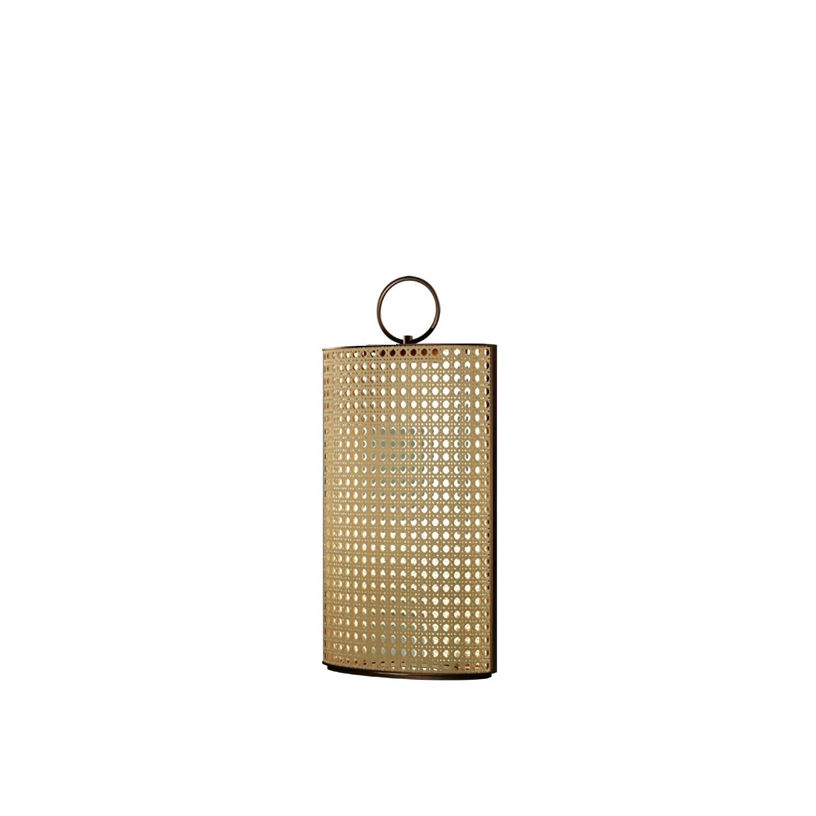 Metal Solara Woven Solar Garden Lantern, Outdoor Wall Light, detail 5