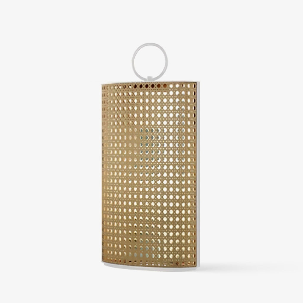 Metal Solara Woven Solar Garden Lantern, Outdoor Wall Light, detail 7