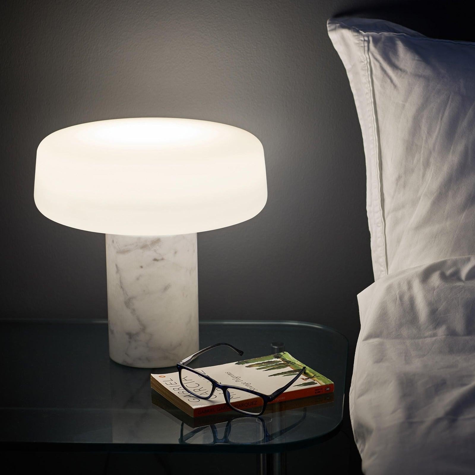 Solid Marble Cylinder Table Light, Bedside Table Lamp, detail 15