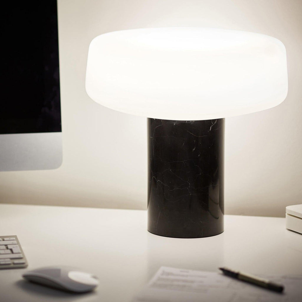 Solid Marble Cylinder Table Light, Bedside Table Lamp, detail 20