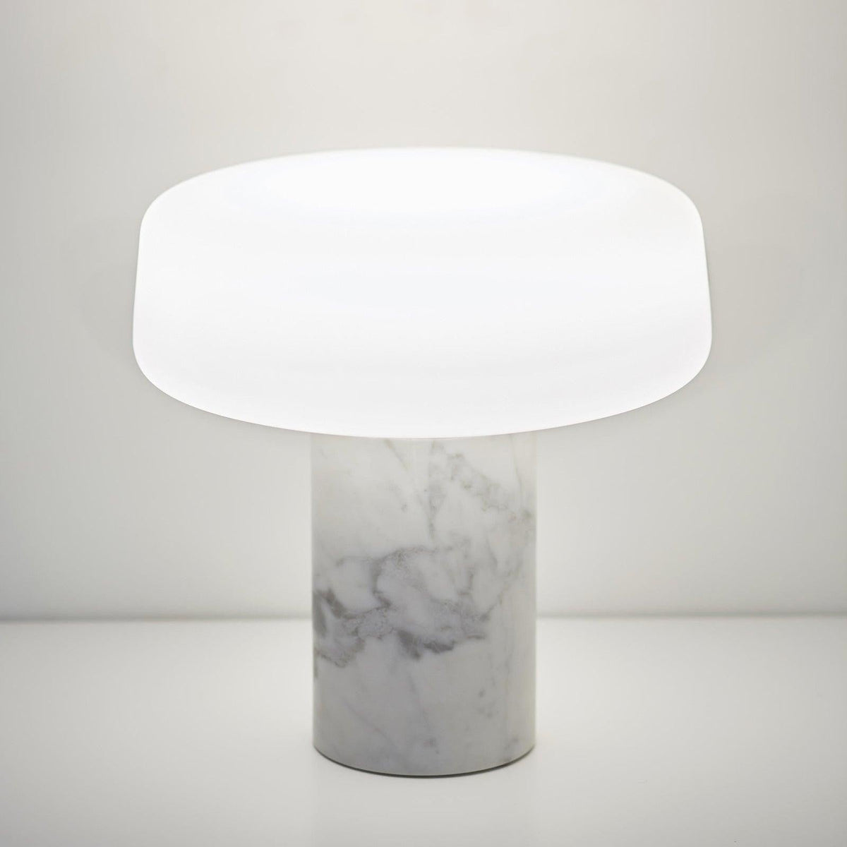 Solid Marble Cylinder Table Light, Bedside Table Lamp, detail 24
