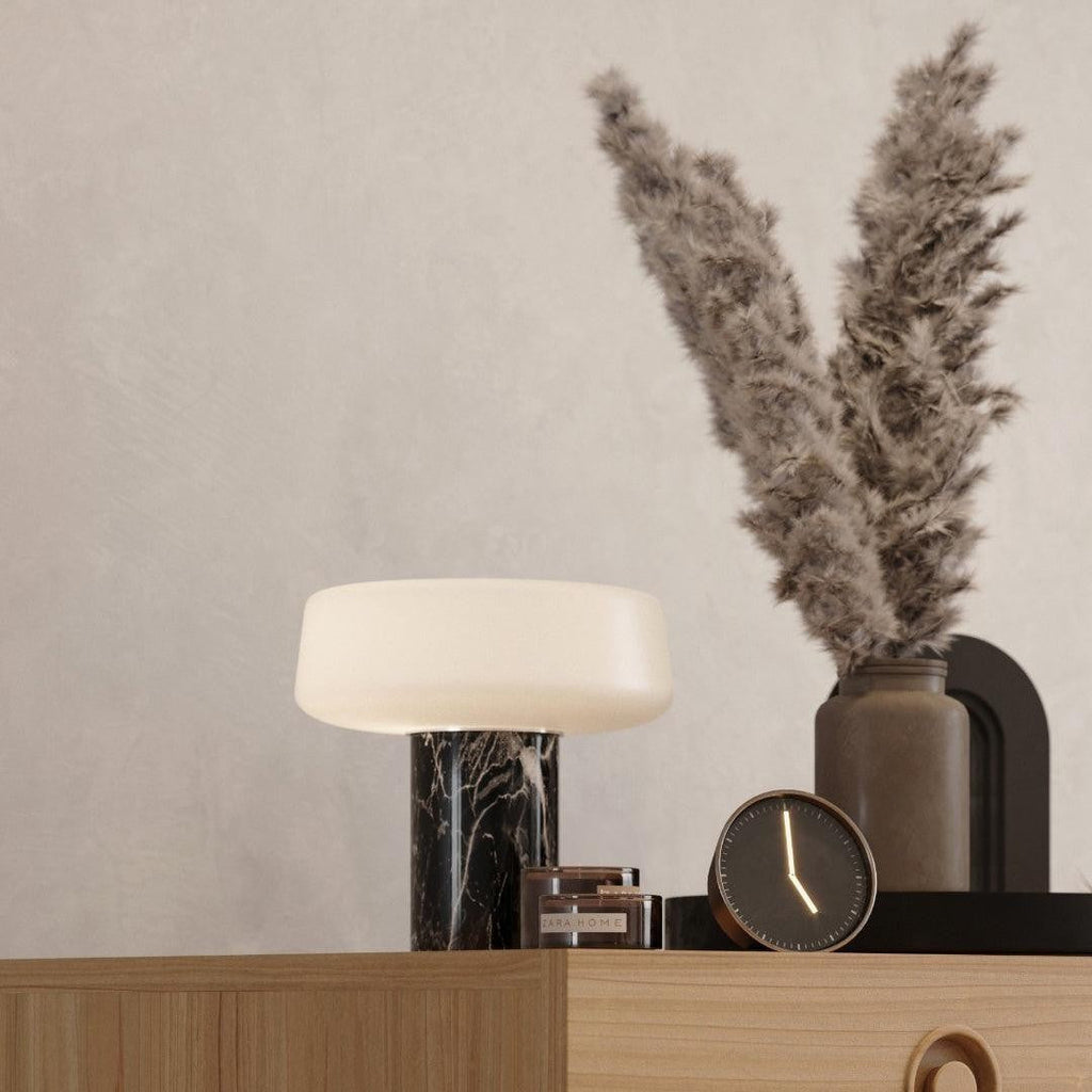 Solid Marble Cylinder Table Light, Bedside Table Lamp, detail 27