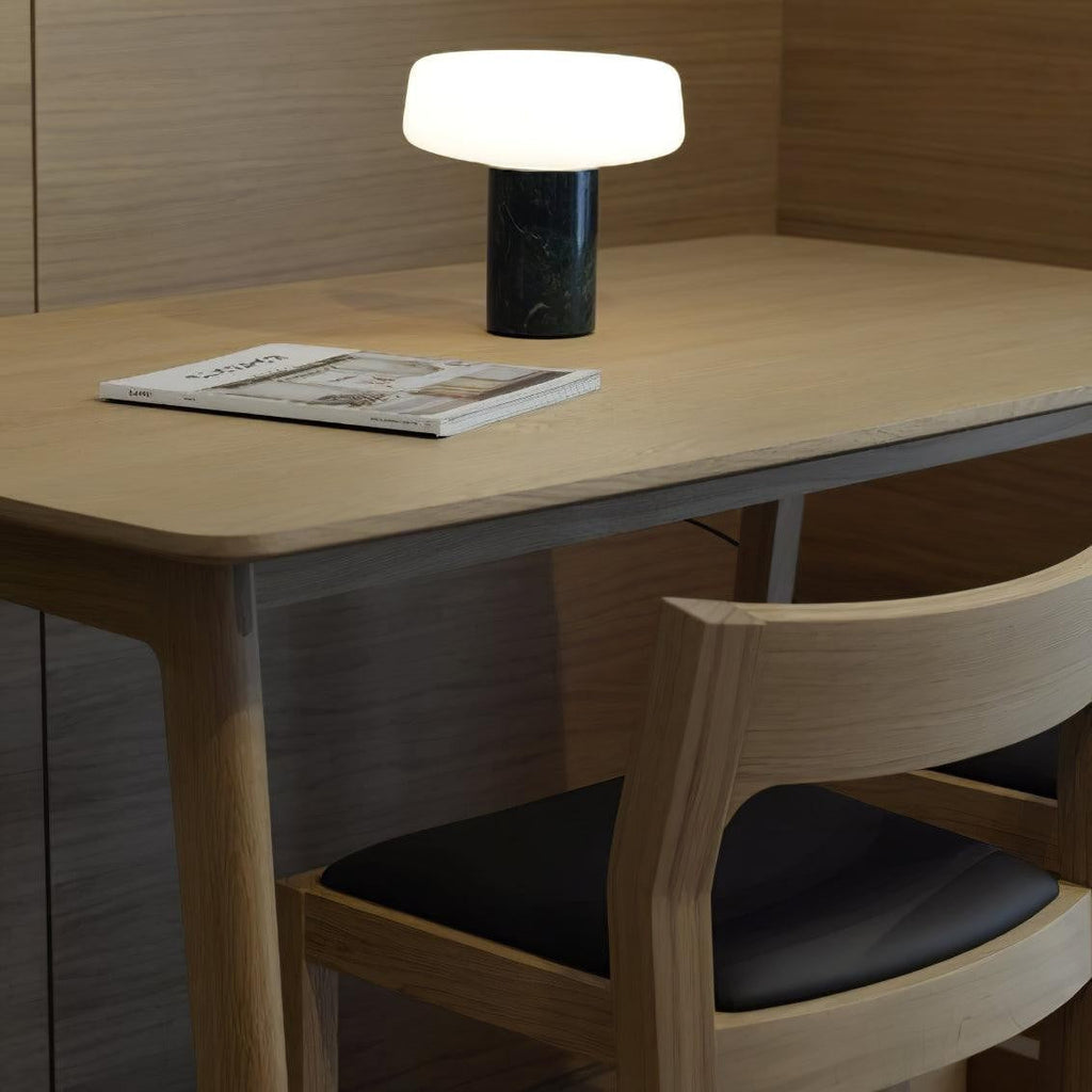 Solid Marble Cylinder Table Light, Bedside Table Lamp, detail 29