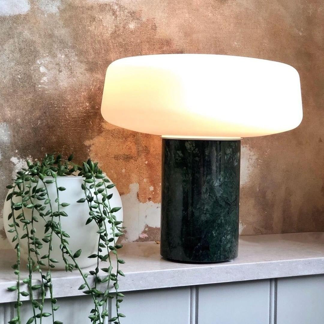 Solid Marble Cylinder Table Light, Bedside Table Lamp, detail 31
