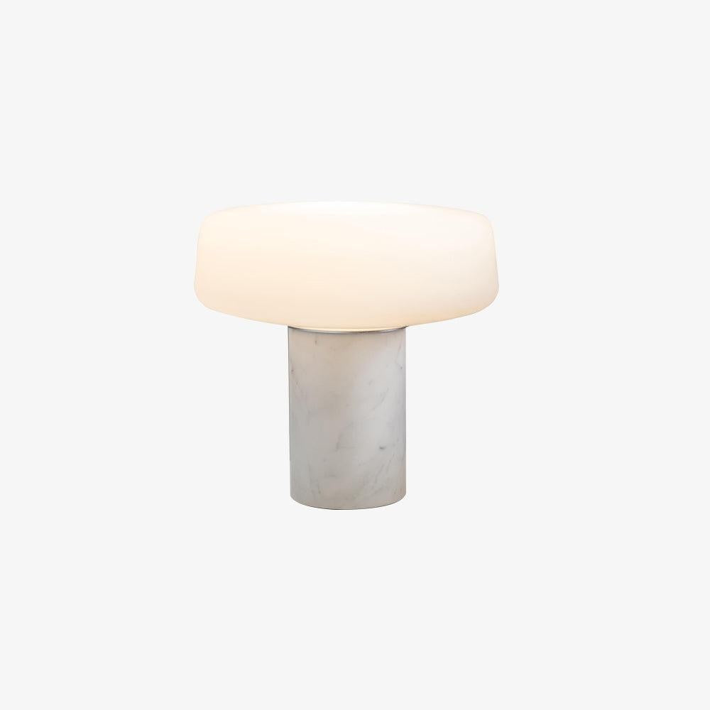 Solid Marble Cylinder Table Light, Bedside Table Lamp, detail 33